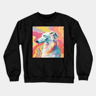 Borzoi in 70's Crewneck Sweatshirt